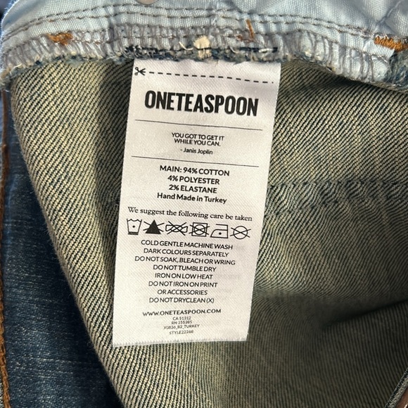 One Teaspoon Slim Skinny Leg Jeans size 27 - Picture 5 of 6